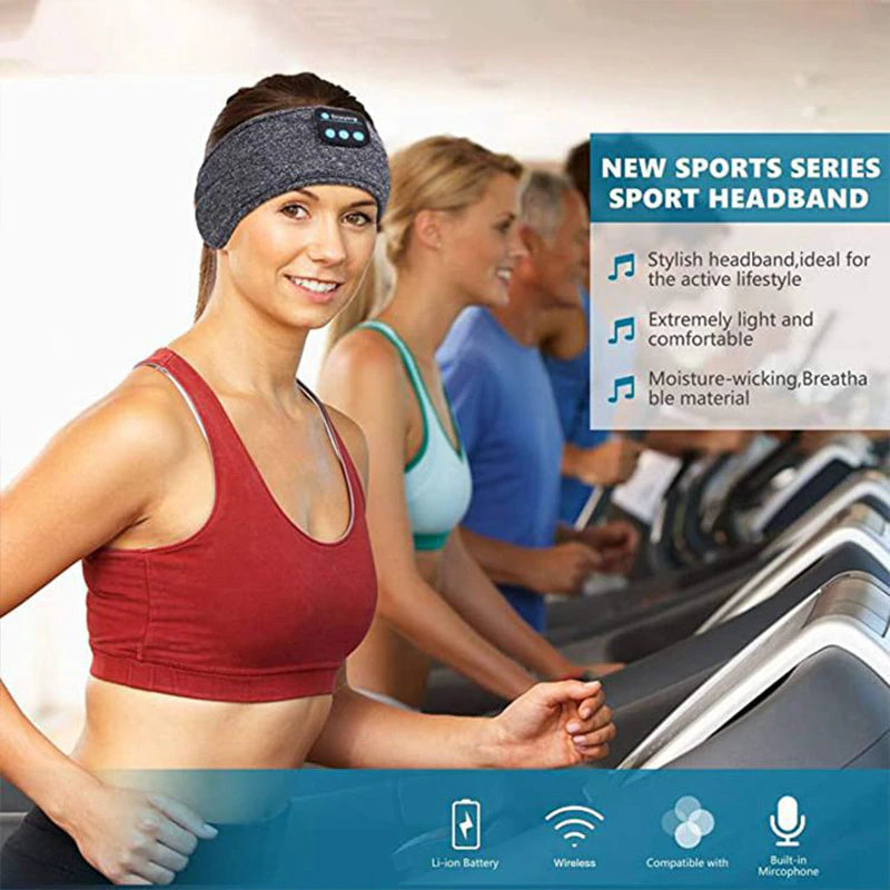 Wireless Bluetooth Headband with Earbuds for Active Lifestyle