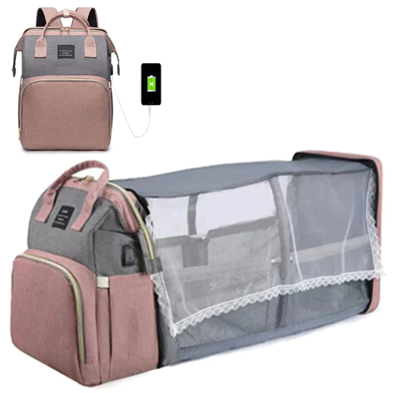 BedBag: The Transforming Diaper Bag for On-The-Go Comfort